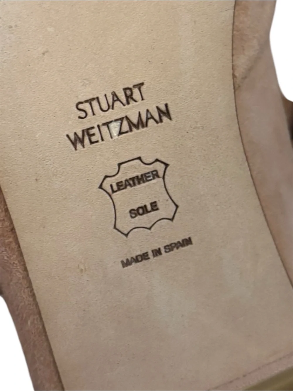 Stuart Weitzman Supersonic Suede Ballet Flats-Pointed Toe Ankle Tie Dusty Pink